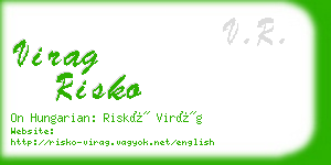 virag risko business card